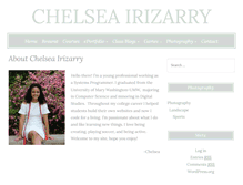 Tablet Screenshot of chelseairizarry.org